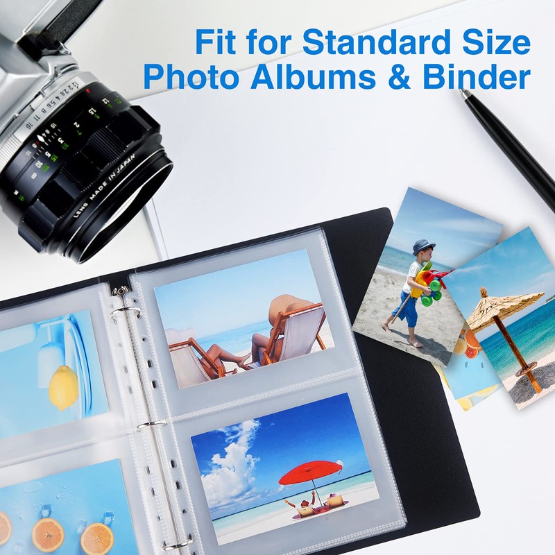 Sooez 30 Pack Heavy Duty Photos or Postcards Page Protectors,
