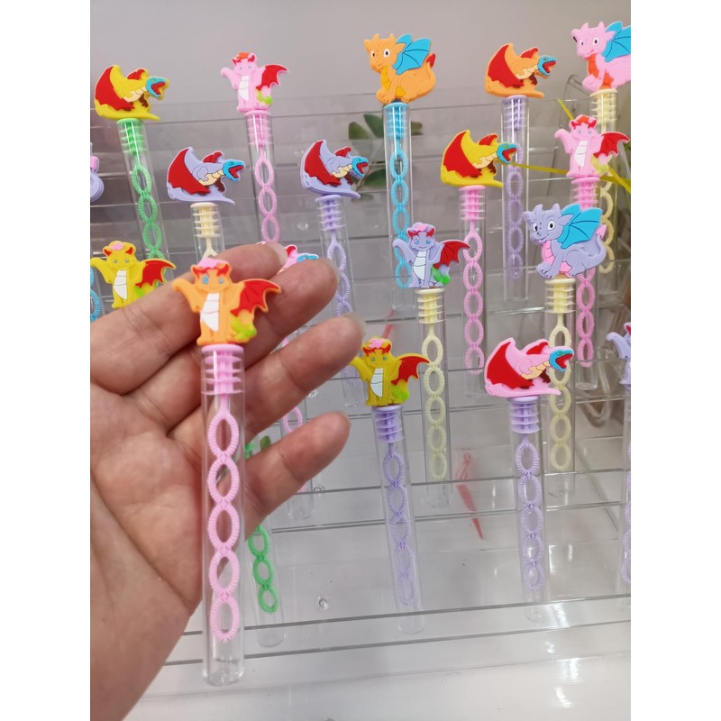 HOZKEAP 24 Pcs Bulk Mini Dragons Bubble Wands for Kids