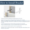 Free Hanging Countertop Support Bracket 20" Lx2.5 W 3 Pack