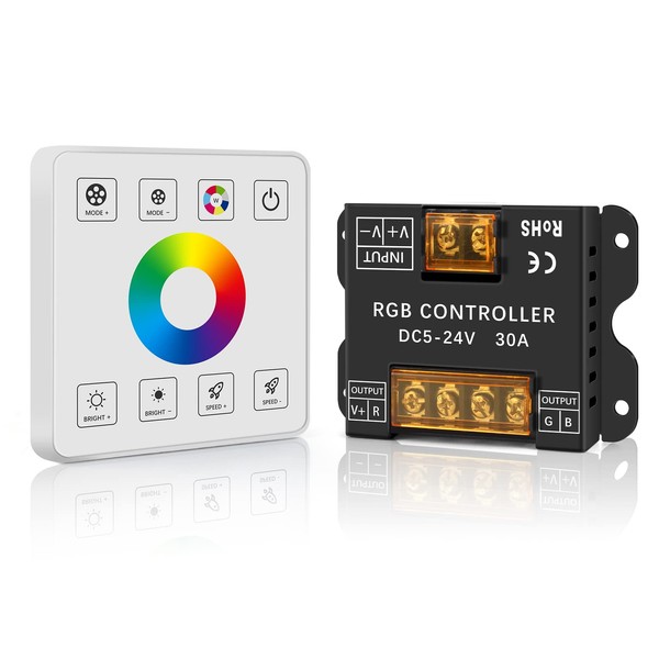 Aroidful Wireless RF Wall Mounted LED Wall Controller, Smart Touch