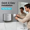 AIKE Air Wiper Compact Hand Dryer 110V 1400W Silver (with