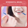 Interdental Brushes, 30PCS Tooth Picks Floss Sticks Flossing Brushes for