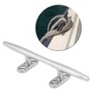 Boat Cleat 15 cm Classic Silver Flat Cleat 316 Stainless