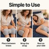 Knee Pillow for Side Sleepers with Adjustable Strap – Contoured