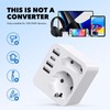 Adapter USA Germany Plug with 3 USB 1 USB C