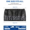X-Large 50 Pack Shoe Covers Disposable Non-Slip, Black Non-Woven Fabric