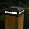 Classy Caps SLX772B 6x6 Black Aluminum Oxford Solar Post Cap