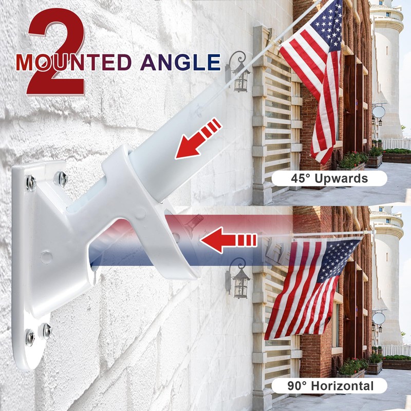Barcetine Flag Pole Kit - Includes 5ft Heavy Duty Tangle