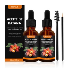 WEUD 2PCS Aceite de Batana Original, Batana Oil Hecho En Coreano, Aceite de Batana para el Cabello, 100% Natural, Hipoalergénica, Sin Químicos, Crecimiento Capilar para Todo Tipo de Cabello