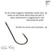 FLADEN - Baitholder Worm Sea Fishing Hooks 100 to 200