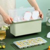 3 Layer Ice Cube Tray Large Capacity Easy Demoulding Pull