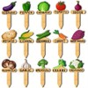 15 Pcs Vegetable Plant Label Signs 15 Styles Funny Cartoon