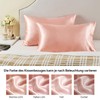 BEDELITE Pack of 2 Satin Cushion Covers 50 x 80