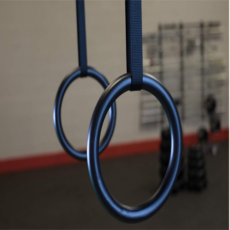 Body-Solid Tools BSTRINGS Exercise Rings with Adjustable Nylon Straps for