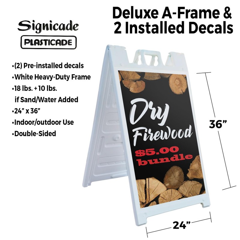 Dry Firewood $5.00 a Bundle 24" x 36" Double Sided