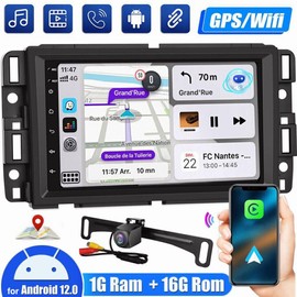 7 Inch Android Car Stereo Player Zcargel Android 13 2g+32g Double Din Car Radio Portable Touch Screen Car Radio Multimedia Player Compatible for G-Mc Ch-Evy Yu-Kon Sierra Acadia