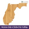 Totally Bamboo Destination Florida State Shaped Serving and Cutting Board,