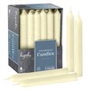 Hyoola Taper Candles - 6 Inch Ivory Dripless, Unscented Dinner