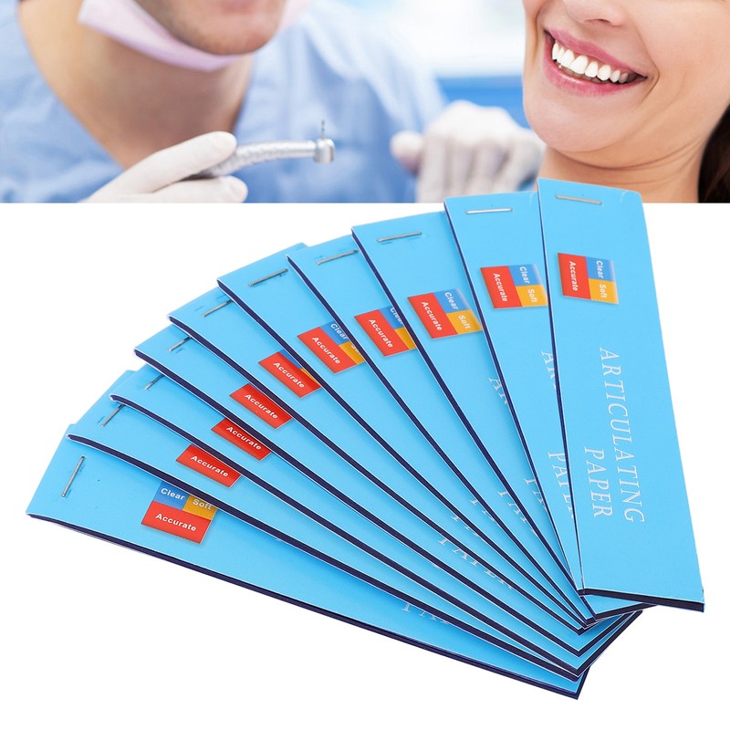 400pcs Blue Thin Dental Articulating Paper Double Side Bite Paper