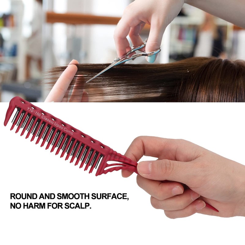Rat Tail Comb, Triple Neck Comb, Hair Styling Comb with