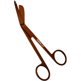 Utopia Care Medical Scissors, EMT and Trauma Shears, 5.5 Inches Stainless Steel Nursing and Surgical Scissors for Bandages, Bronze