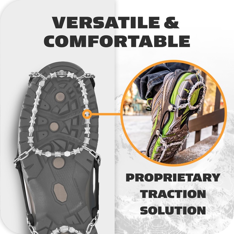 Yaktrax Diamond Grip All-Surface Traction Cleats for Walking on Ice