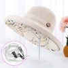 HUAMULAN Women Floral Reversible Wide Brim Sun Hats Summer UV