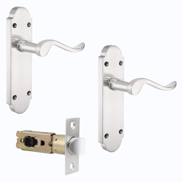 Probrico 1 Pack Scroll Shaped Door Handles with Adjustable Tubular