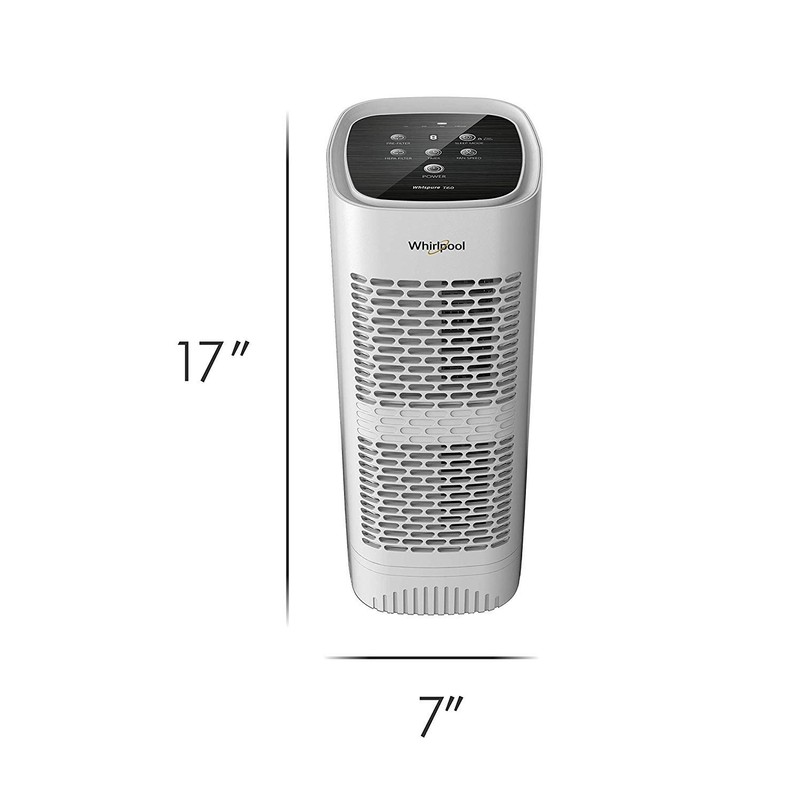 Whirlpool, WPT60P Whispure True Hepa Air Purifier, Activated Carbon Advanced