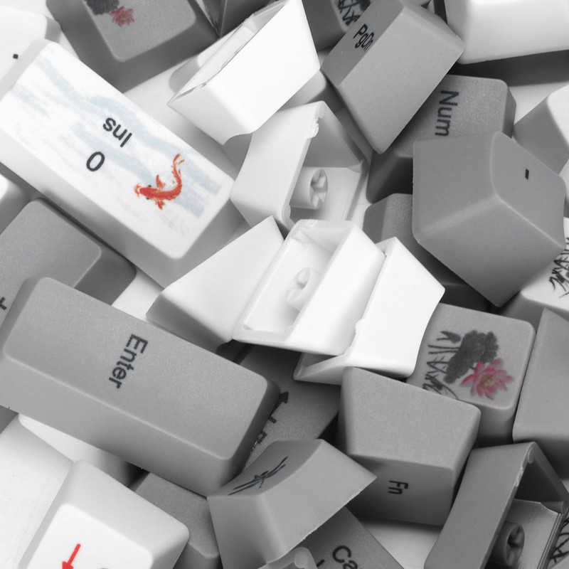 PBT Keycaps 118 Key English Style With Animal Pattern Elements