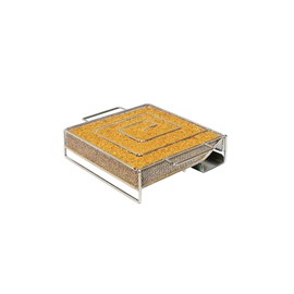 Joyagrill 8'' Cold Smoke Generator spiral square, More Durable with thicker material, Perfect Idea for Hot or Cold smoking with smoking dust on BBQ Grill and Smoker, Cold smoking time up to 4-7 Hours