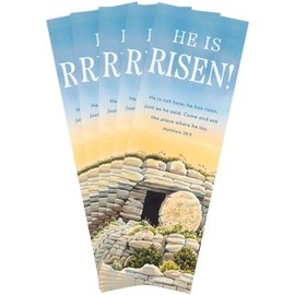 He is Risen Church Bookmarks, 25 Count