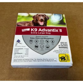 K9 Advantix Dog Flea Treatment  K9 Advantix II for XL Dogs Over 55 lb 2 monthly doses #0983