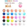 15mm (0.59") Colorful Silicone Beads Bulk for DIY Jewelry Necklaces