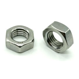 Adpack Stainless Steel Thin Hex Nuts (3 Types of Nuts) M8 [Pack of 10]