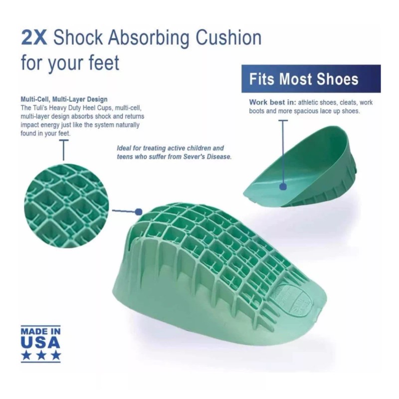 Tuli's Talonera Tulis Pro Heel Verde Chica Ideal Para Niños