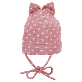 Sterntaler Baby Girl Polka Dot Beanie Hat, pink