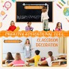 Nufiwra Flip Calendar for Classroom, Crayon Calendar Bulletin Board Set