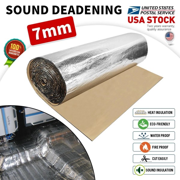 MODIGT 16sqft Car heat insulation Sound Deadening Mat 59''x39'' Easy