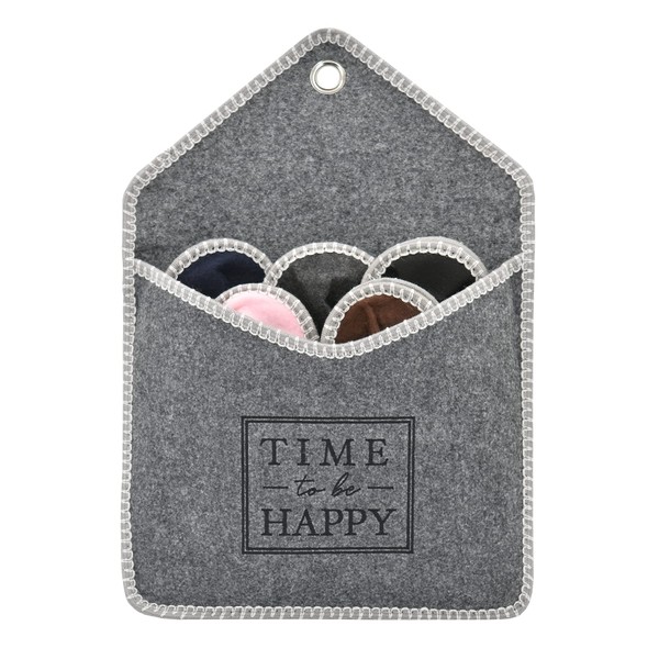 Panda Bros Fleece Felt Close Toe 5 Pairs Non Slip