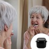 Portable Container for False Teeth, Denture Box with Strainer, Denture
