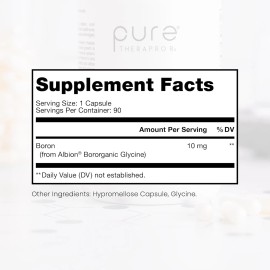 Pure TheraPro Rx Bio Boron 10mg, 3 Months Supply - Bororganic Glycine Boron