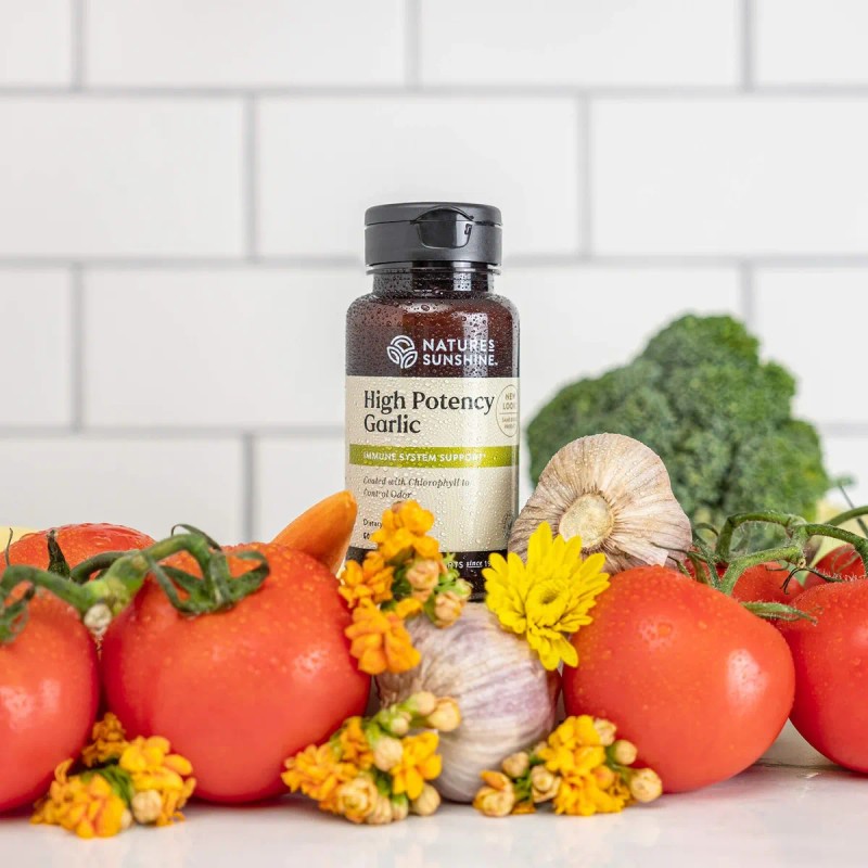 High Potency Garlic Ajo De Alta Potencia 60tab Sabor Neutro