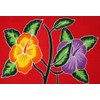 Sarong Beach Towel Pareo Wrap Skirt Red Hibiscus Blossom Sar49
