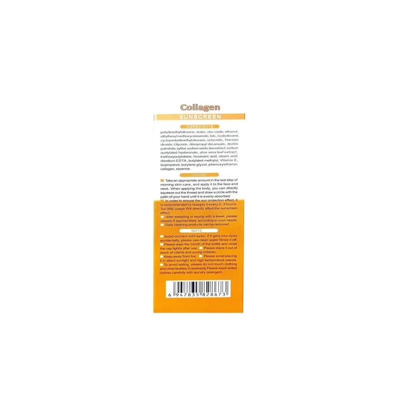 Bloqueador Solar 90+ Con Colágeno Y Baba De Caracol 100ml