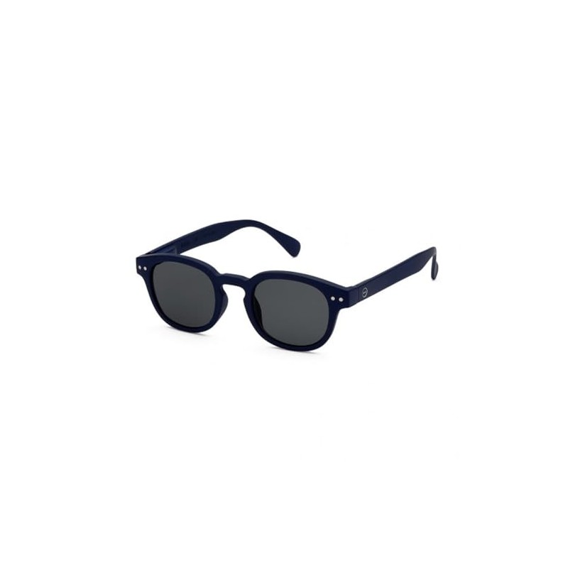 Ijipiji Junior Sunglasses for Kids, #C Model, Boston (Navy Blue/Gray),