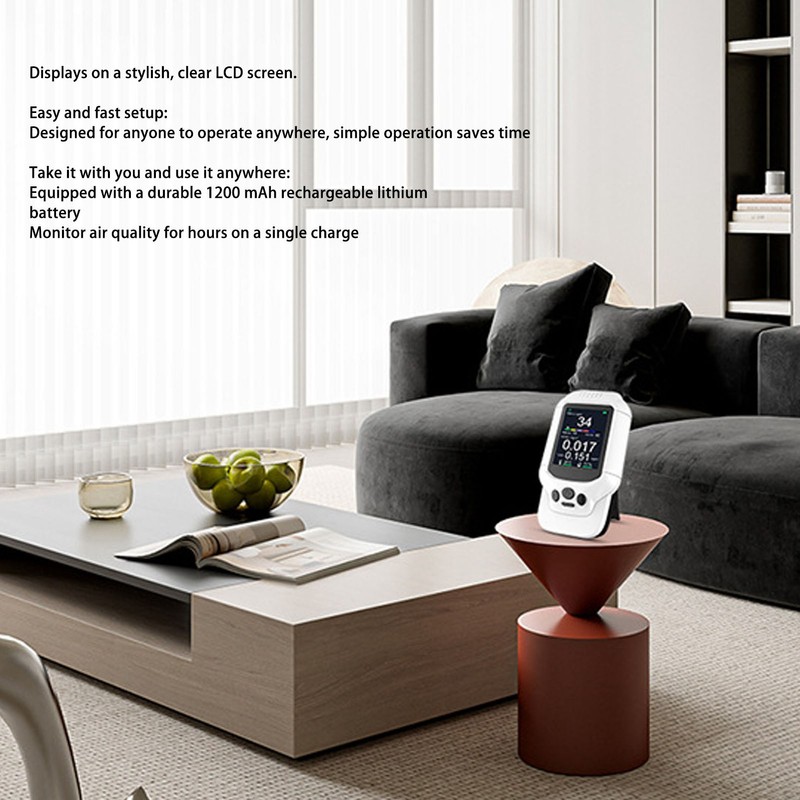 7 in 1 Air Quality Tester High Accuracy Multifunctional PM10