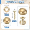 YELARXI Brass Decorative Screws with Caps, Mirror Screw Self Tapping