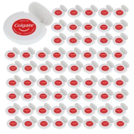 Colgate Floss Mint Waxed Dental Floss Travel Size 3 Yards - Bulk Pack of 72