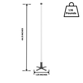 LED Corner Floor Lamp (8W RGB) | Sleek Minimalist Design, Dimmable RGB Color Changing, Remote Controlled, Music Sync Mode, Ambient Lighting for Living Room, Bedroom, Office | Energy Efficient